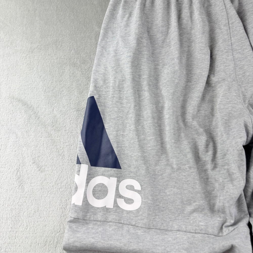 Adidas Men's Large Heather Gray Graphic Logo Jogger Sweatpants - Picture 11 of 11